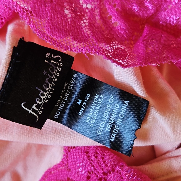 🩷💜FREDERICKS OF HOLLYWOOD LACE SLEEP PAJAMA ROMPER BUNDLE 💜🩷 - Picture 7 of 10